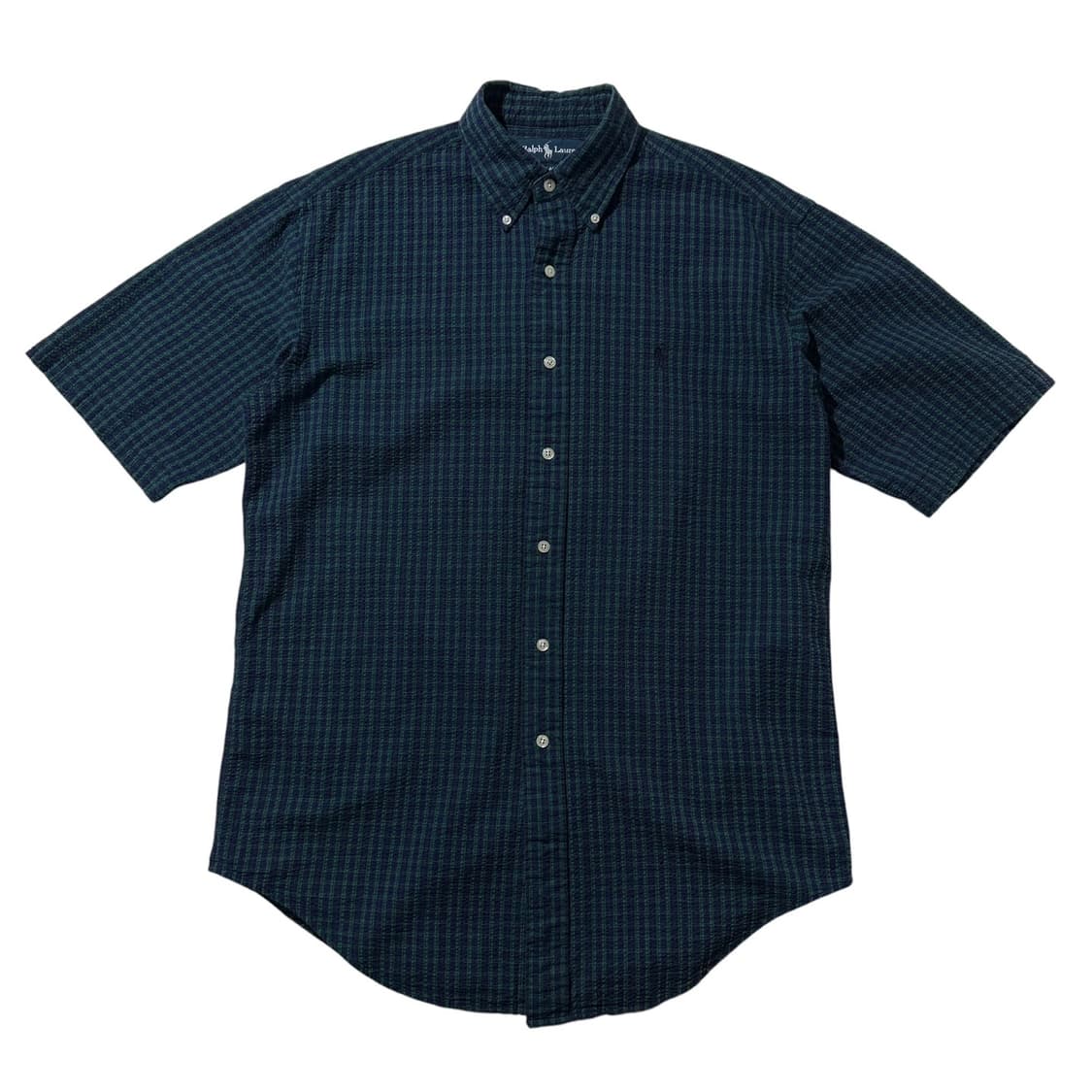 폴로 랄프로렌 시어서커 블랙와치 타탄체크 블레이크 반팔 셔츠 상품이미지1