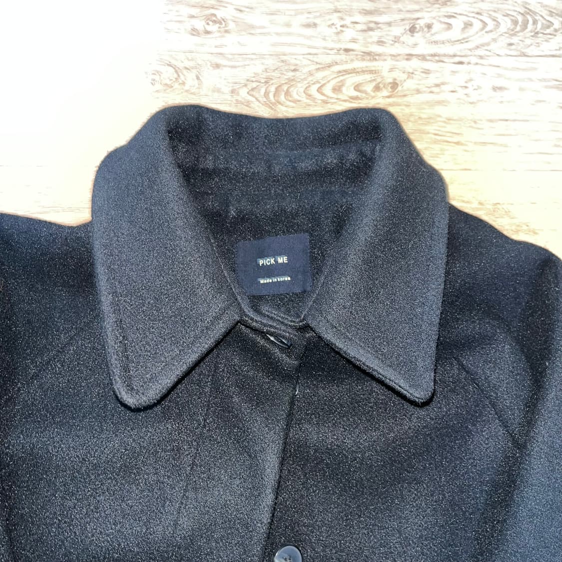 블랙 롱코트 상품이미지3