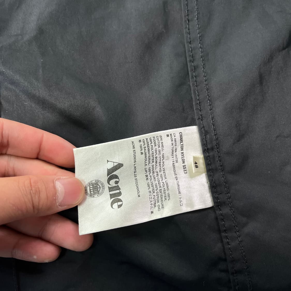 100 아크네스튜디오 코튼 싱글 코트  상품이미지4