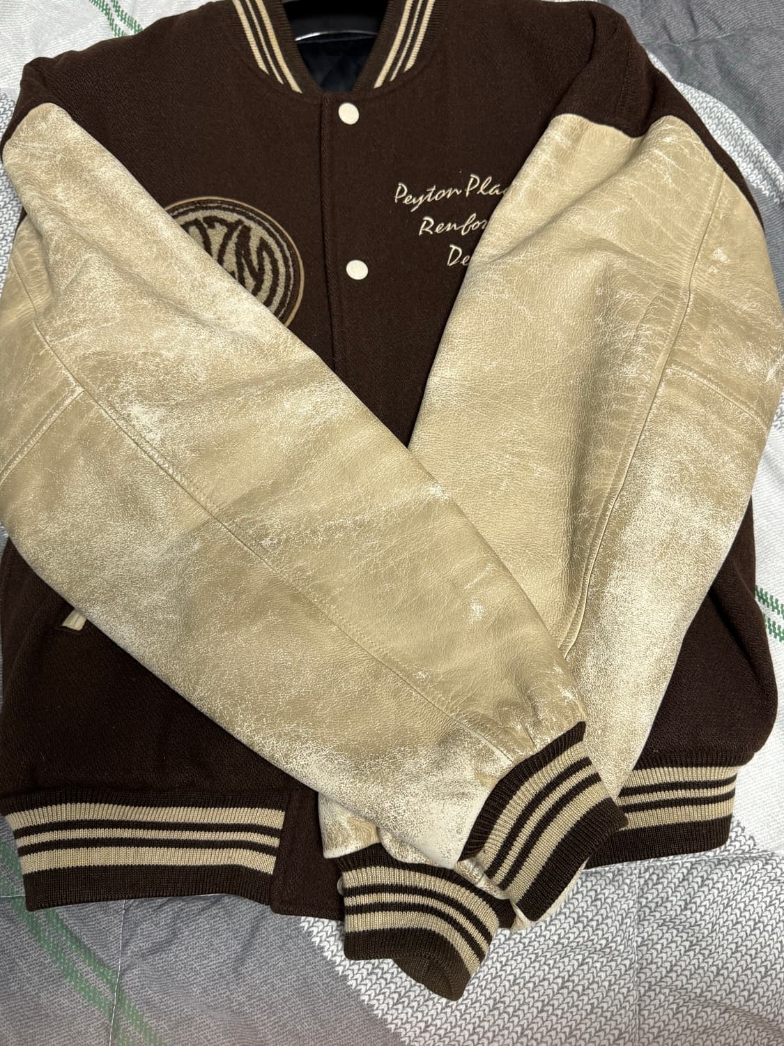 80s PEYTON PLACE FOR MEN 바시티 자켓 상품이미지7