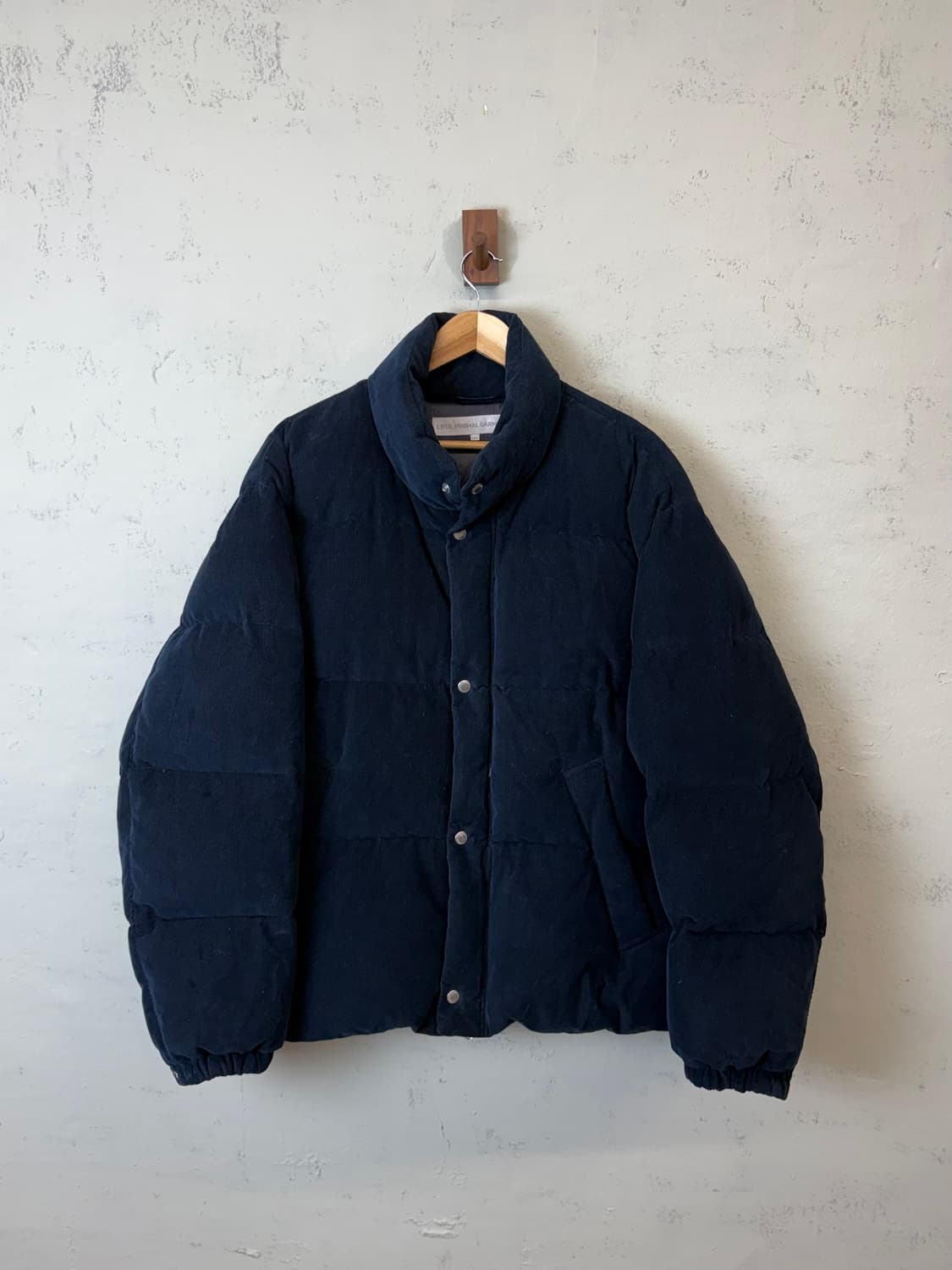 라이풀 미니멀가먼츠 덕다운 네이비 코듀로이패딩 상품이미지1