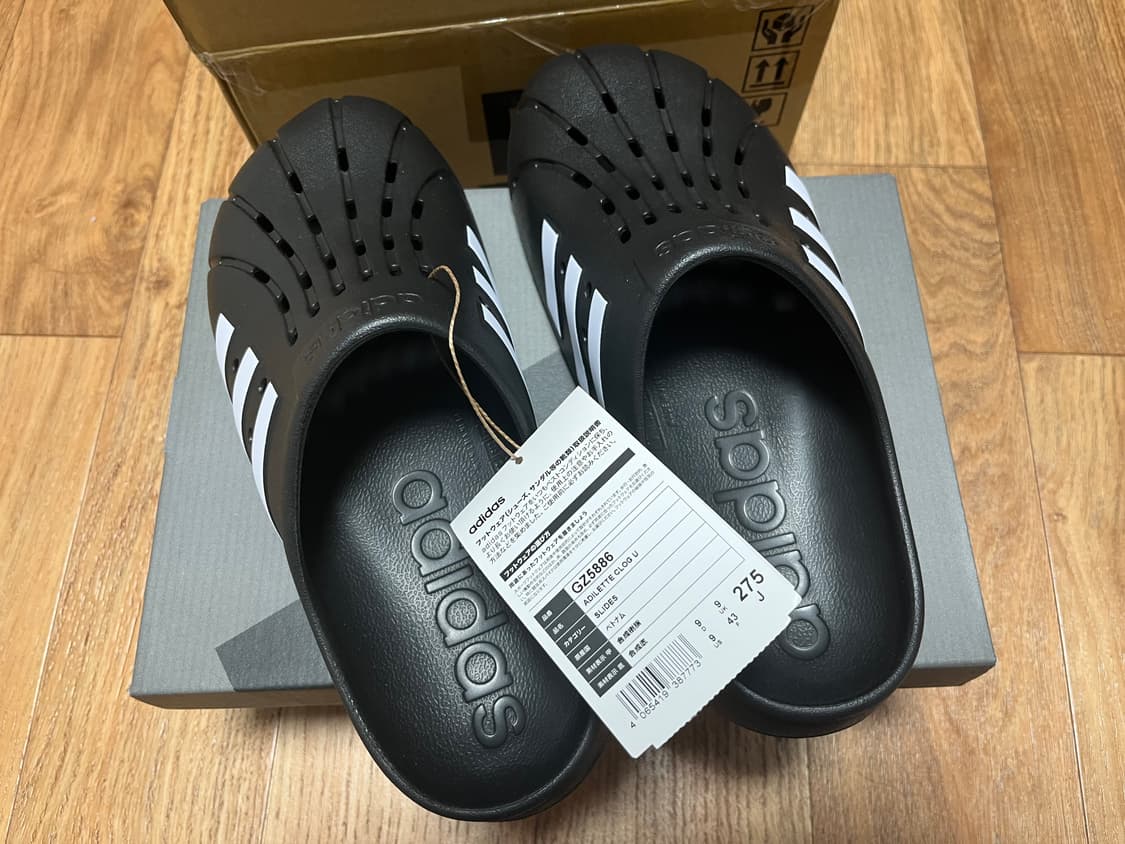 [275] 아디다스 아딜렛 클로그 블랙 상품이미지3