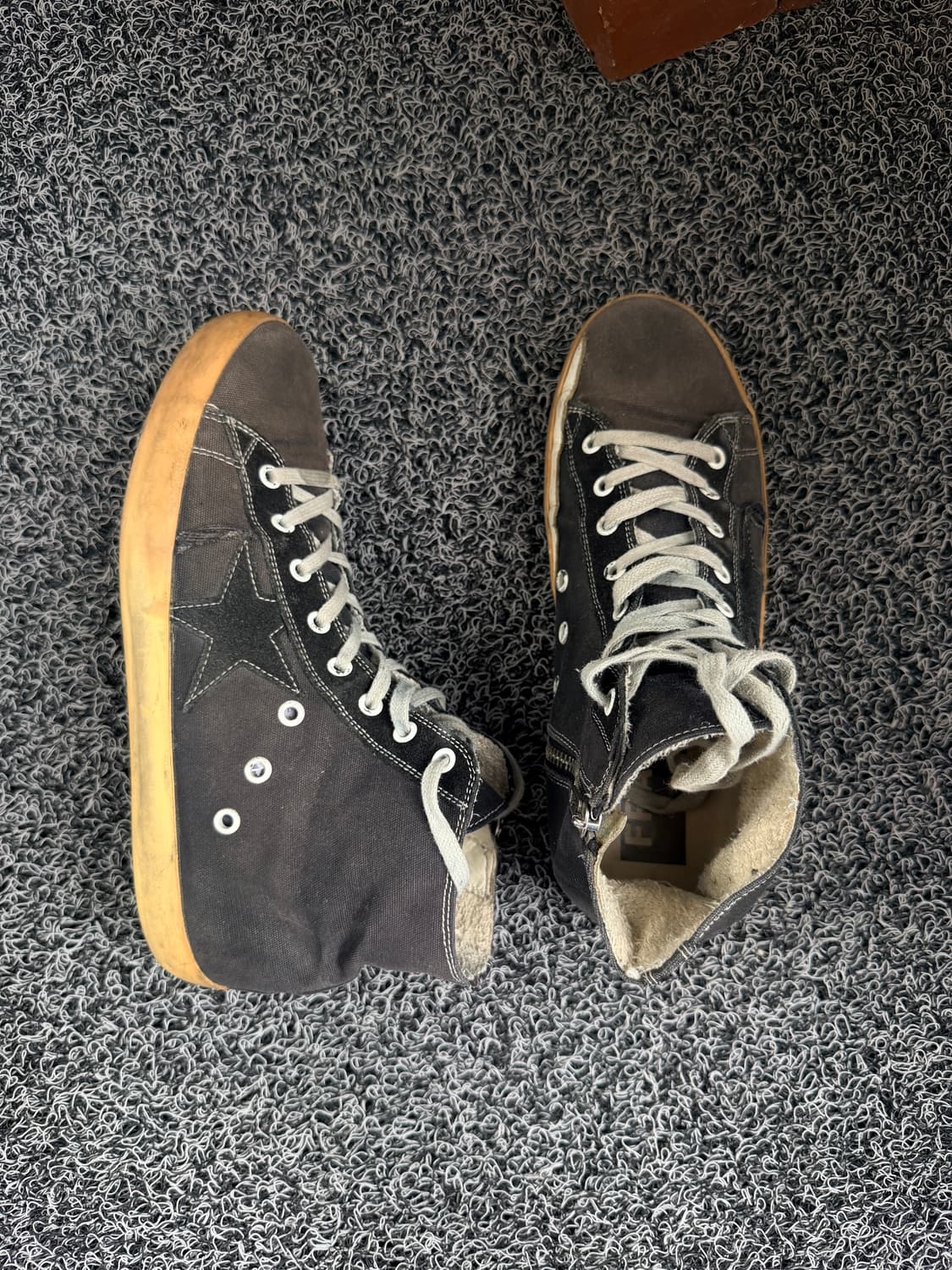 골든구스 프란시 블랙 캔버스 하이탑 상품이미지8