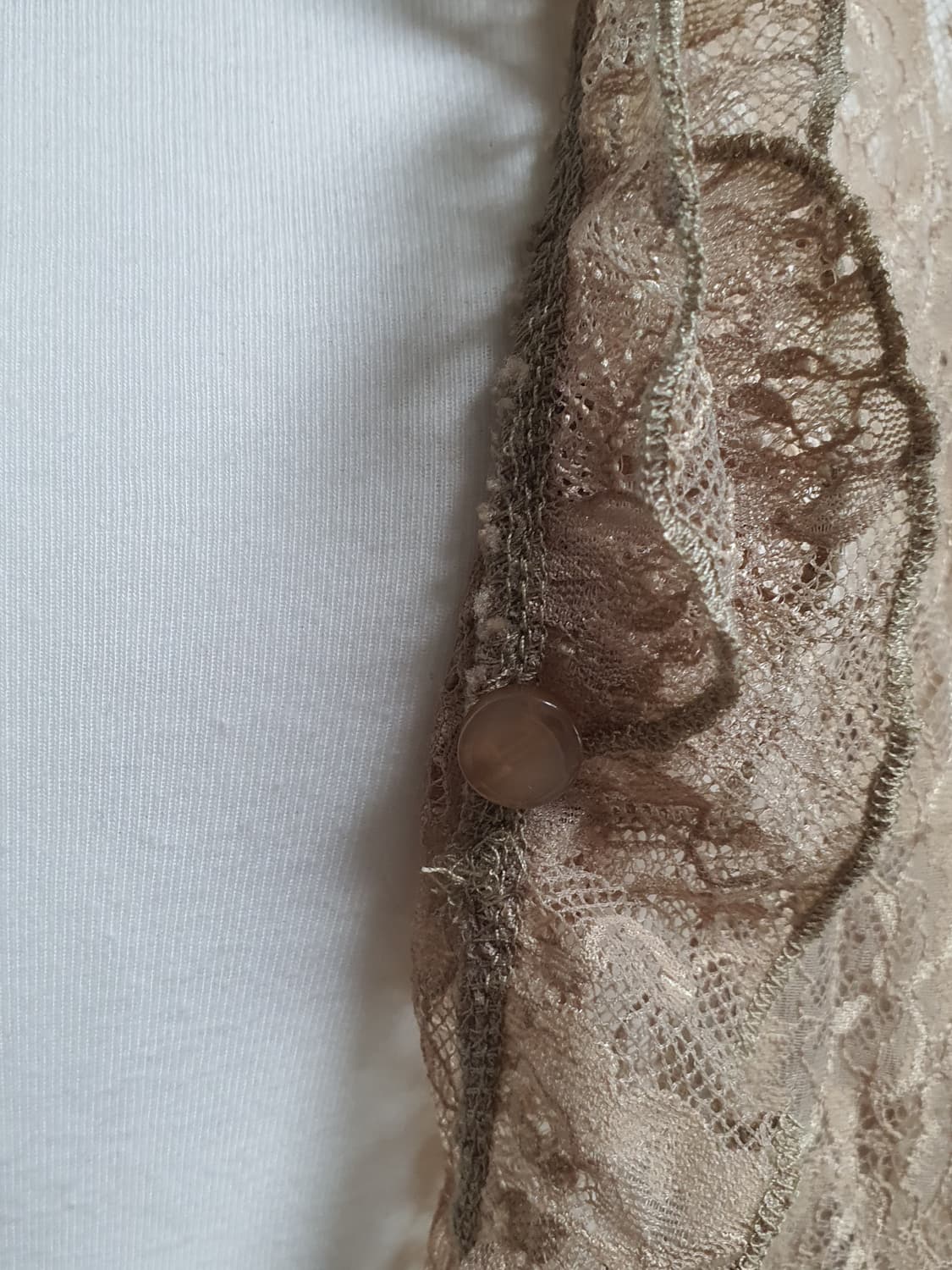 [일본빈티지] 갸루 레이스 프릴 반팔 가디건 상품이미지3