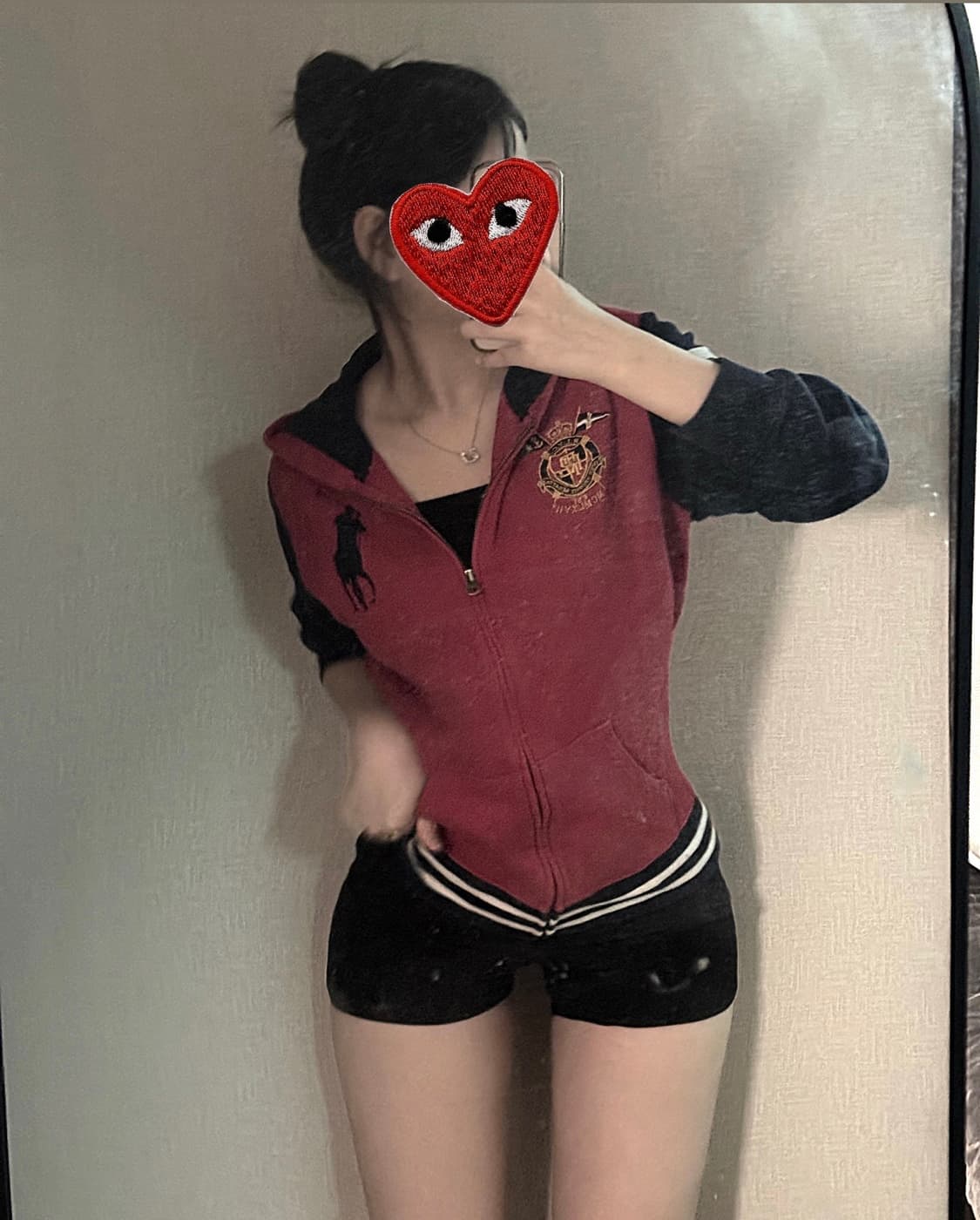 레드 빅포니 후드집업  상품이미지1