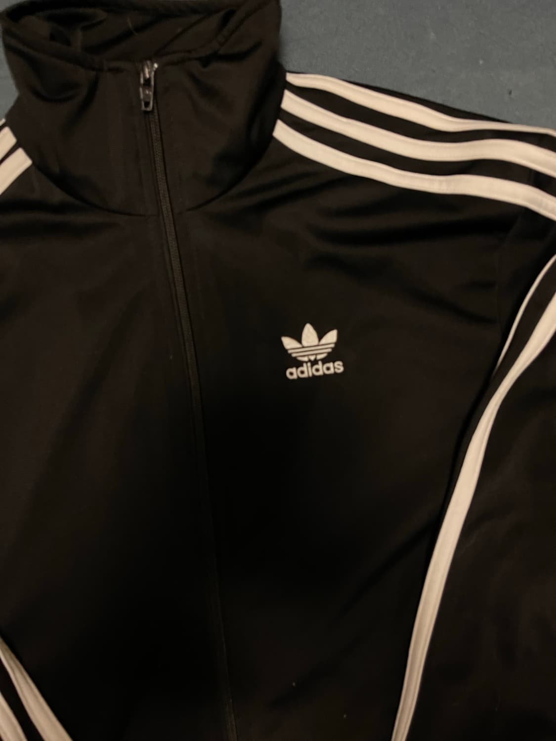 아디다스 블랙 져지 트랙탑 상품이미지5