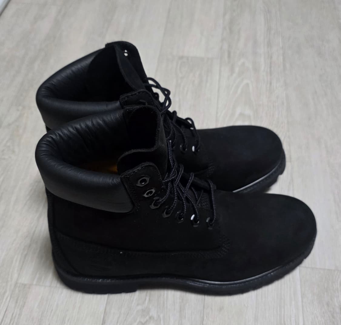 팀버랜드 6인치 워터프루프 프리미엄 블랙 워커 부츠 255 상품이미지1