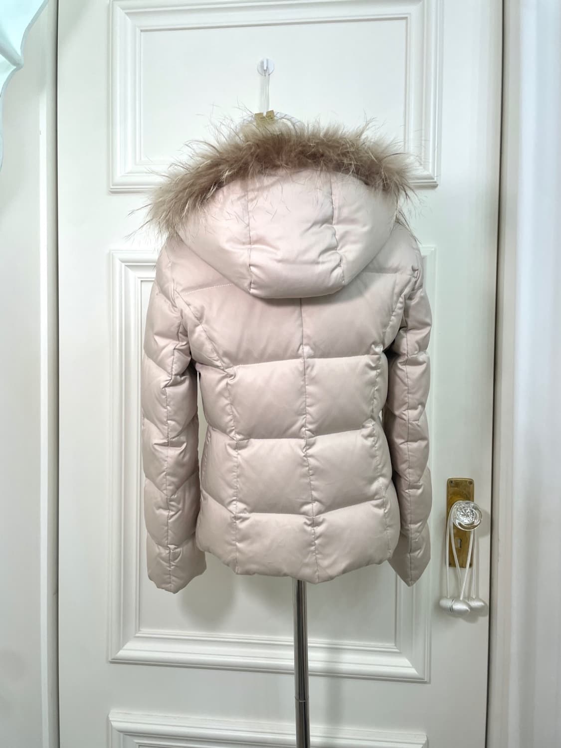 ANYSIS pinkivory fur hoodie line jumper 상품이미지3