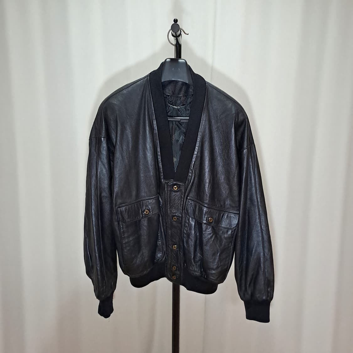 (택포) 메드 인 스페인 양가죽 빈티지 브이넥 자켓 105-110 B59 상품이미지1