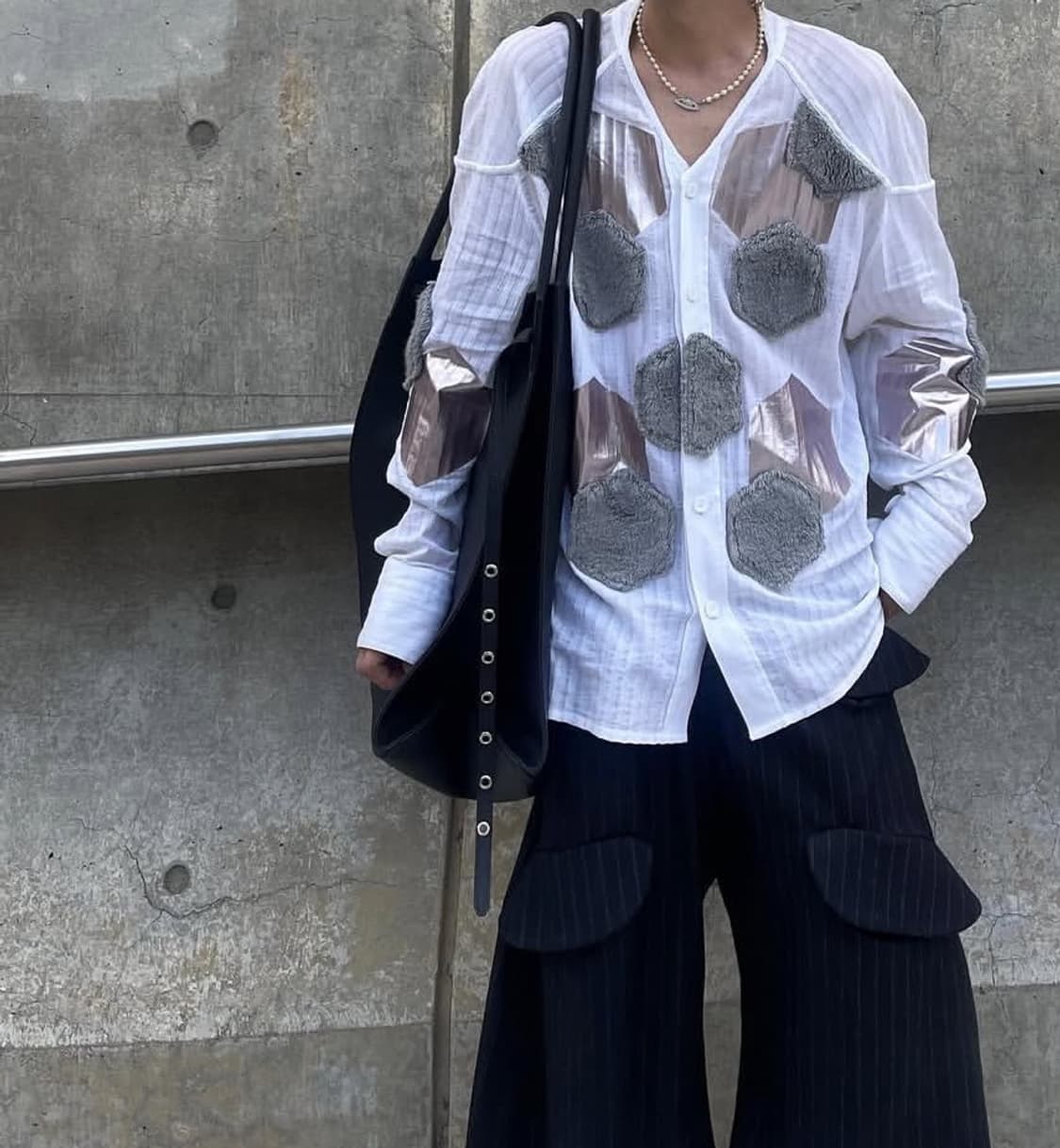 키코 코스타디노브 24FW Dahn 아플리케 셔츠 [46] 상품이미지4