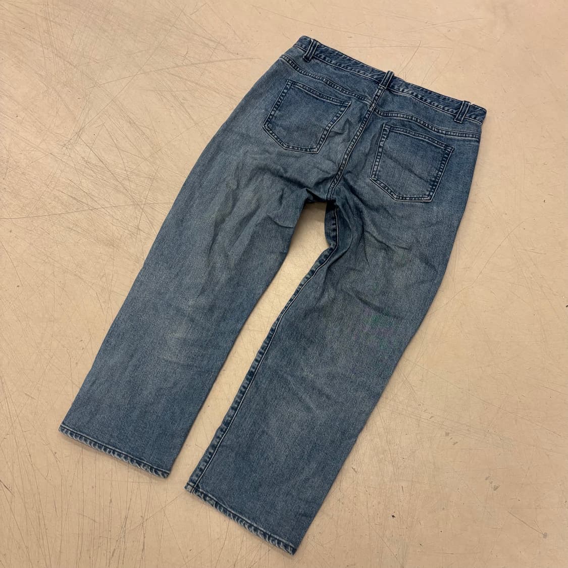 비슬로우 워싱 스탠다드 데님 팬츠 상품이미지4