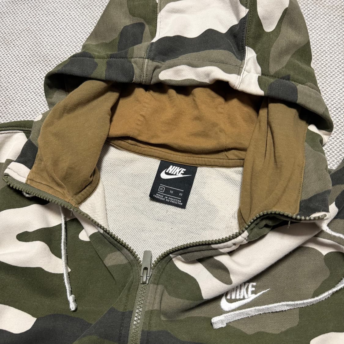 나이키 카모 패턴 후드집업 상품이미지2