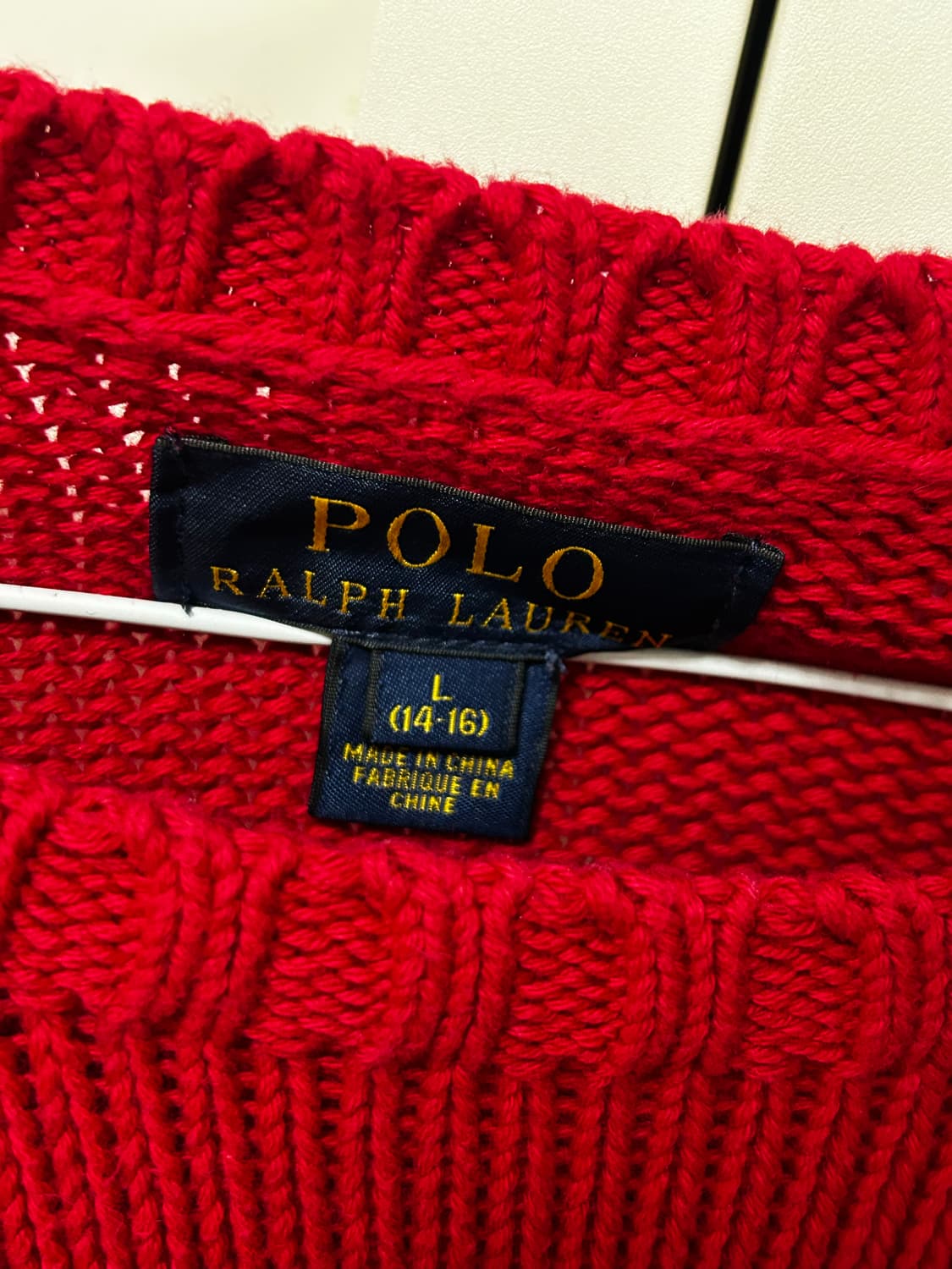 폴로 빅포니 레드 니트 상품이미지4
