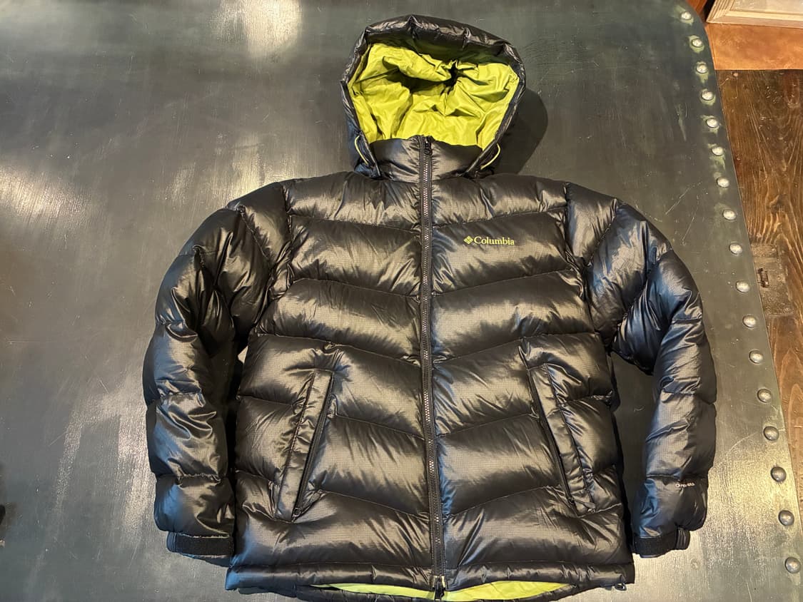 L) 컬럼비아 구스다운 패딩 블랙 상품이미지1