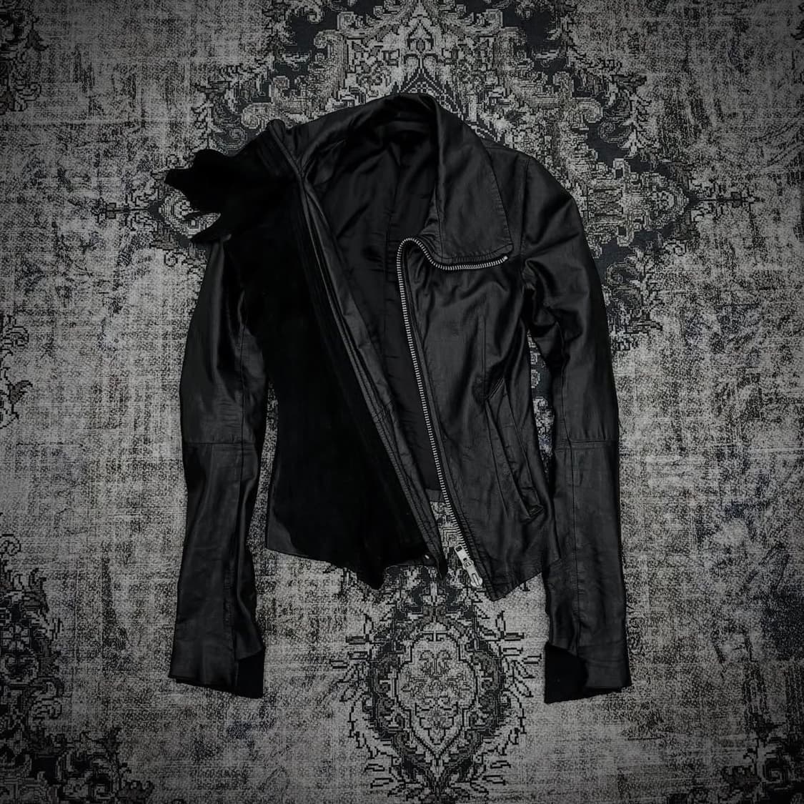 Ekam archive drape leather jacket 상품이미지1