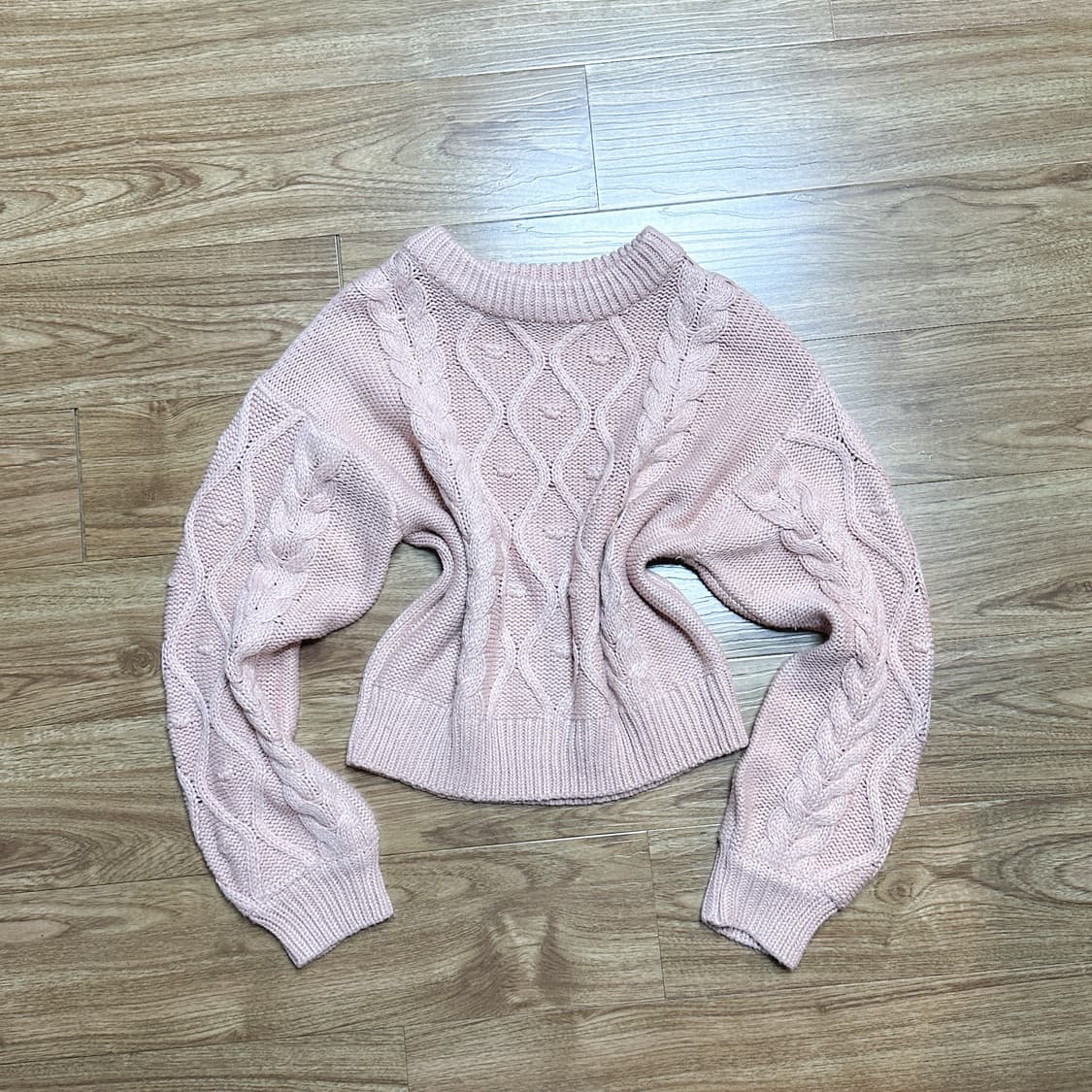 빈티지 딸기우유 핑크 니트 히메갸루 로걀 라떼 모리걸 발레코어 공겜여주 상품이미지1