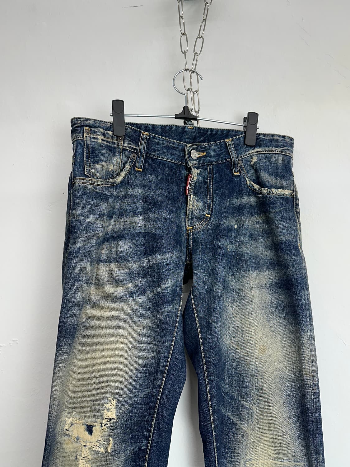 DSQUARED2 Distressed Slim-Fit Patched De 상품이미지6