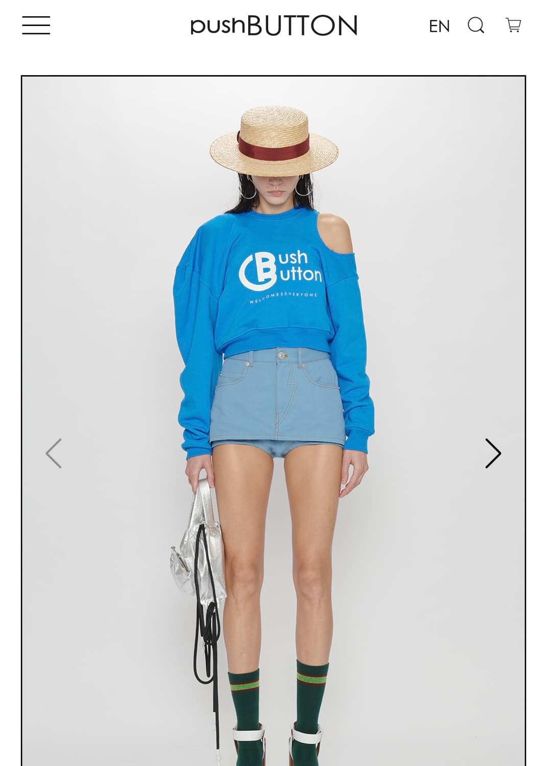 <Pushbutton> SS23 BLUE SWEATSHIRT 상품이미지1