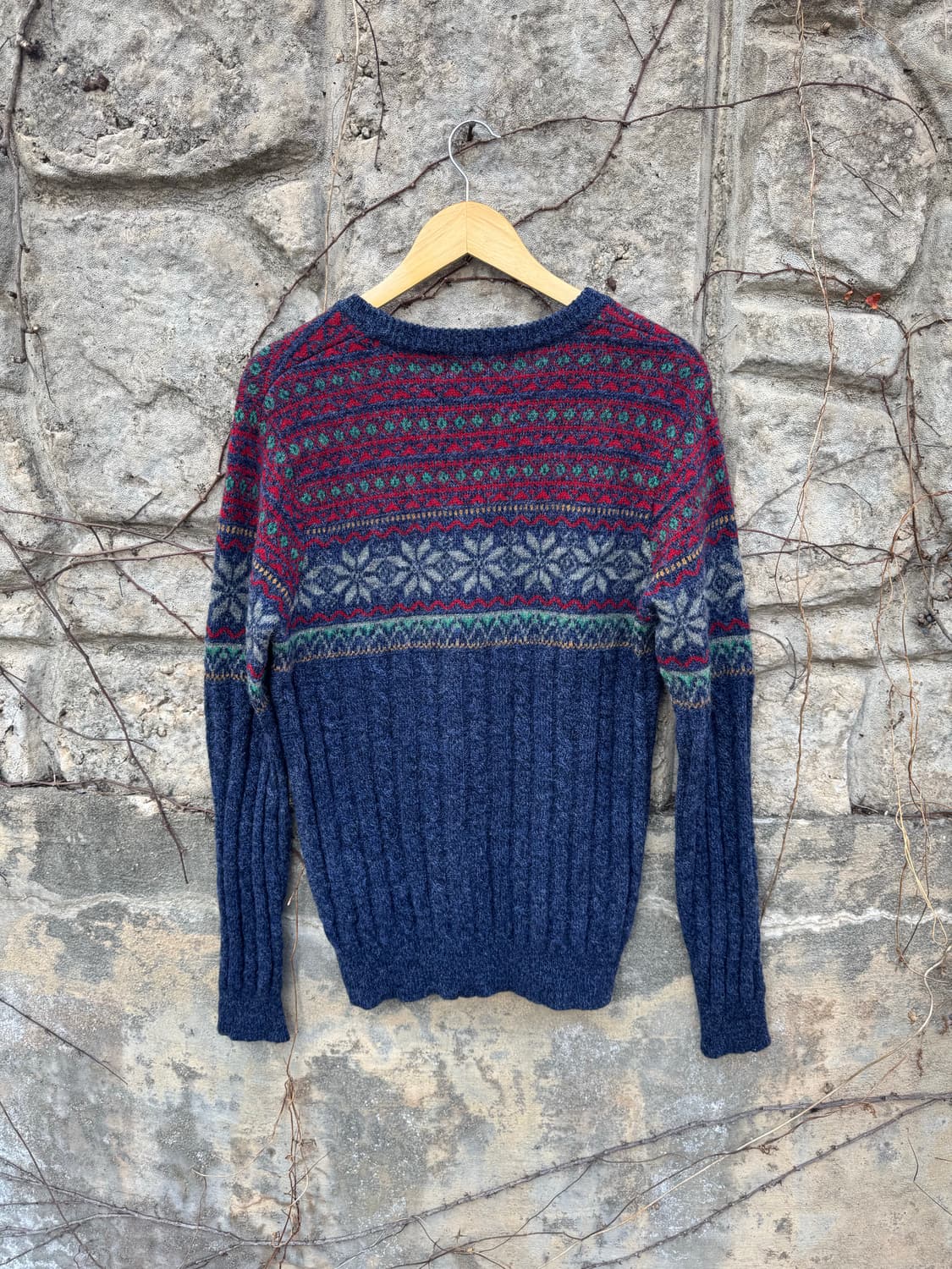 Gim british wool 페어아일 케이블 니트 L 상품이미지2