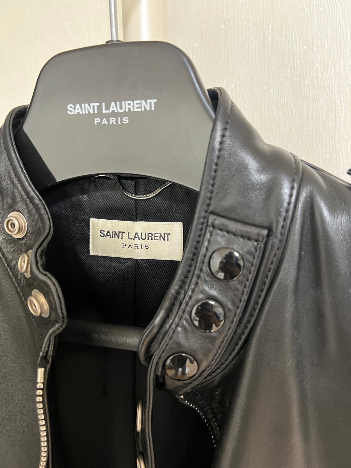 생로랑 레더 자켓 (Saint Laurent Paris) 48 상품이미지10