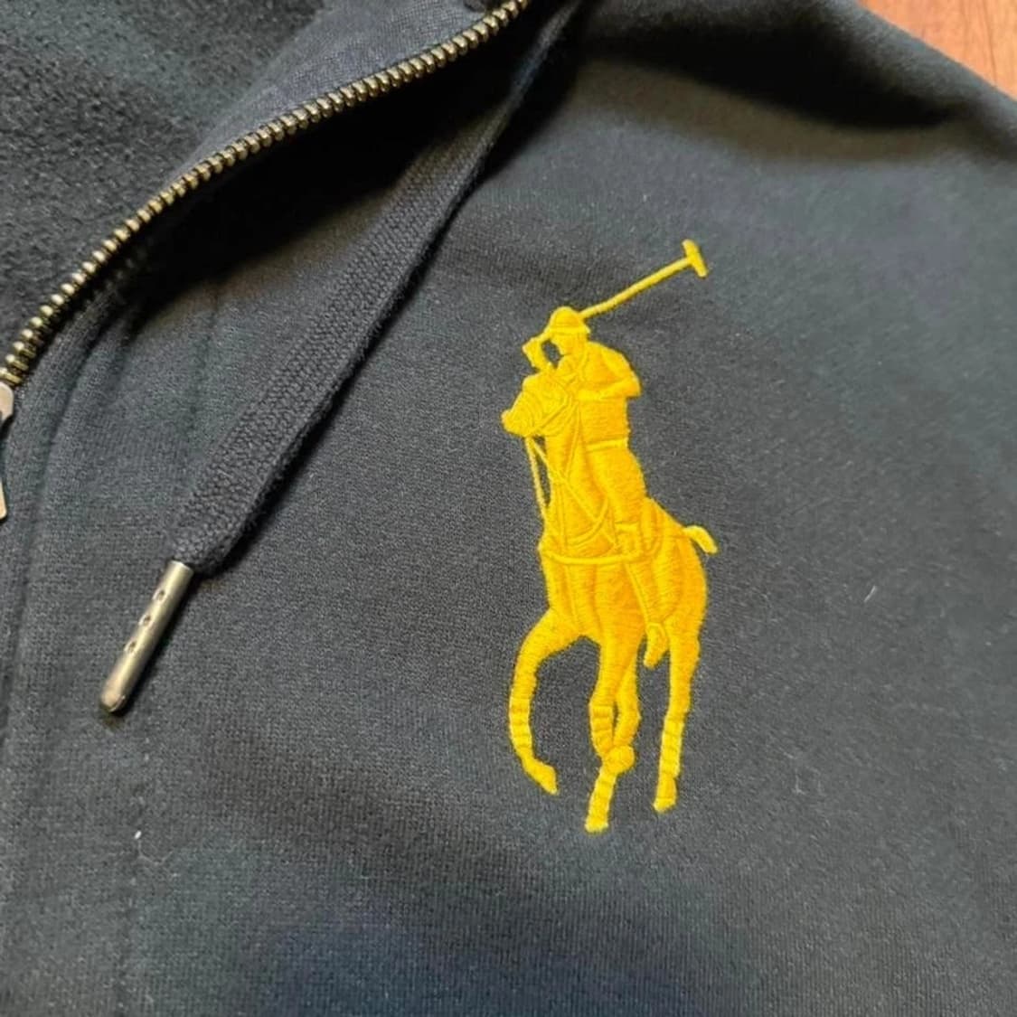 폴로 랄프로렌 빅 포니 타탄 체크 안감 후드 집업 상품이미지4