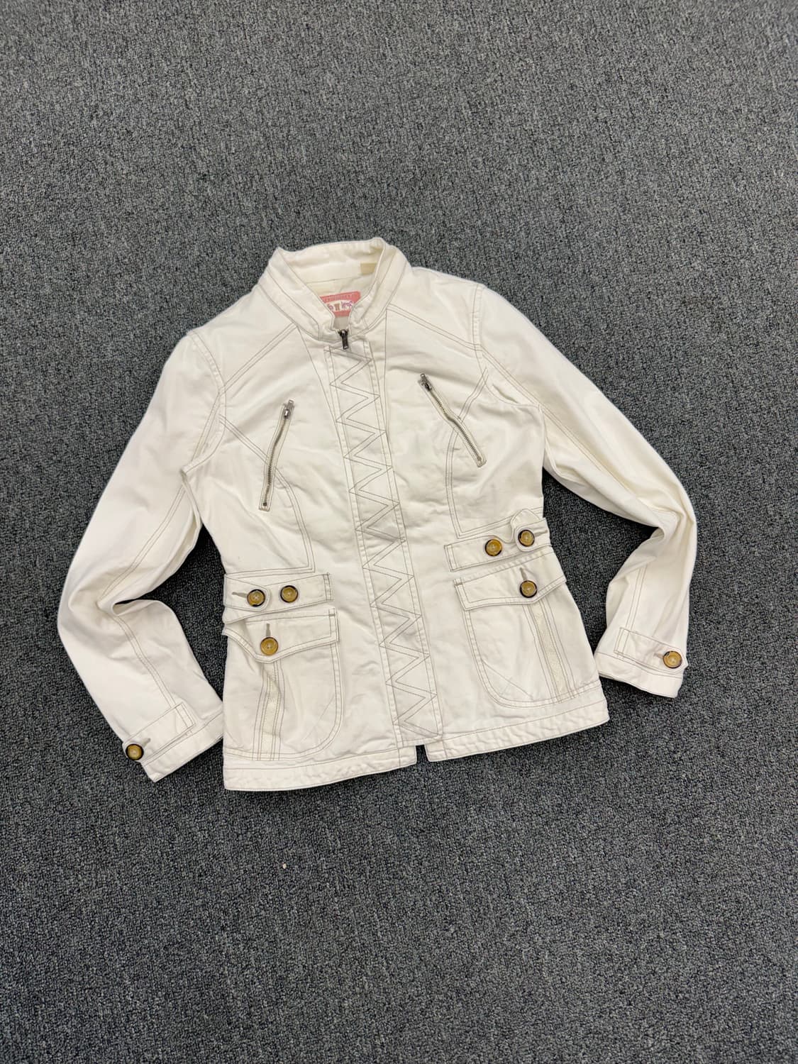 OS)리바이스 빈티지 여성 크림 코튼 자켓 상품이미지2