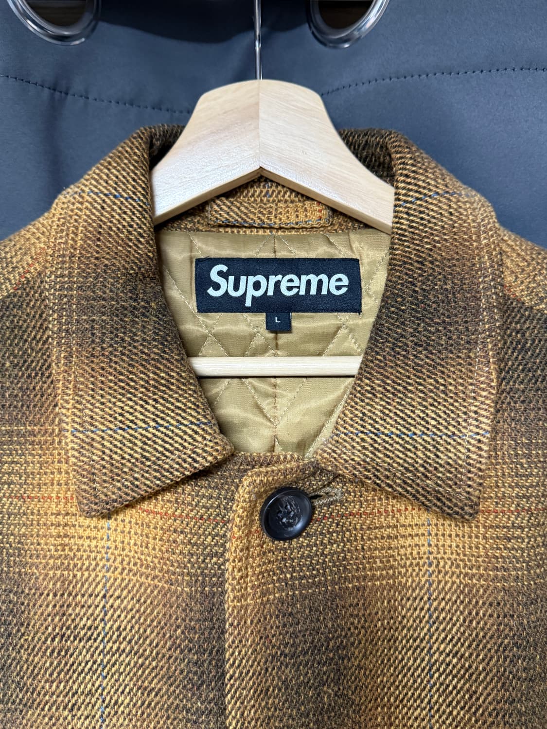 슈프림 16FW 쉐도우 플레드 코트 L 상품이미지5