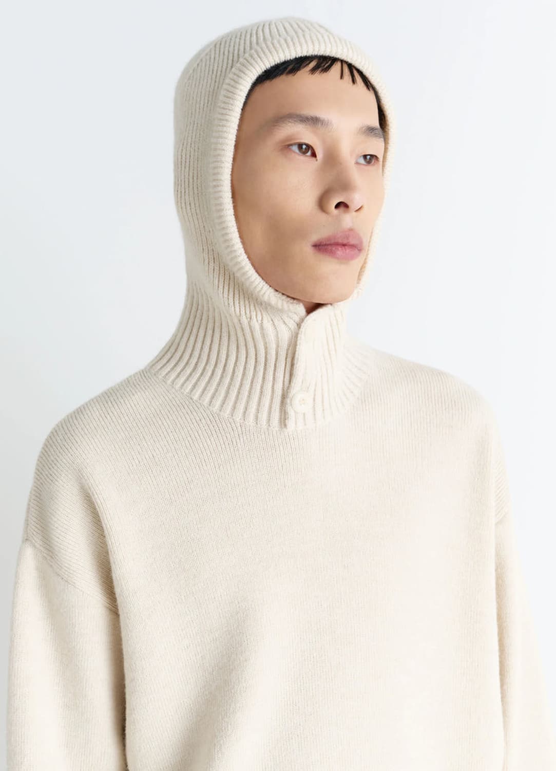 [S,M,L,XL]르메르 25fw 후드 스웨터/라이트 크림 상품이미지3