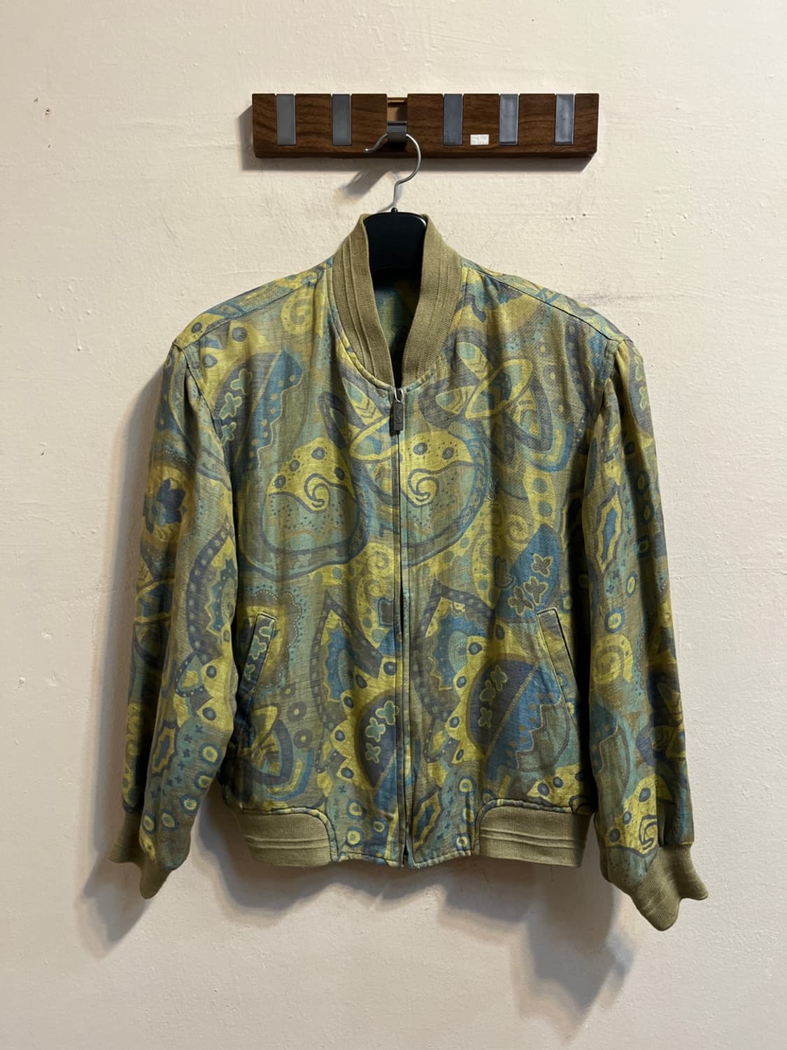 입생로랑 아카이브 패턴 블루종 자켓 상품이미지1