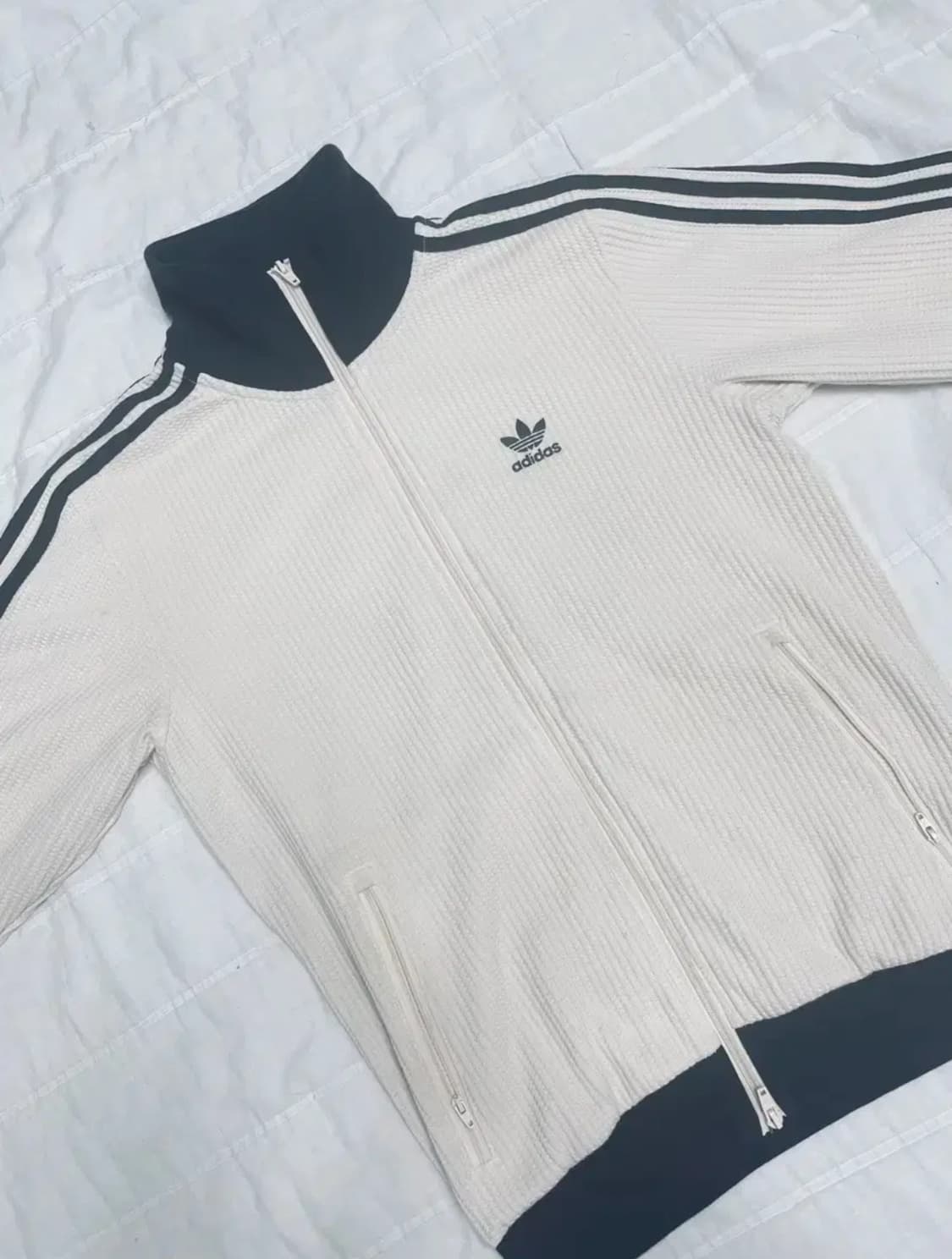 S/아디다스 와플져지 아이보리 니트져지 져지 판매 상품이미지2