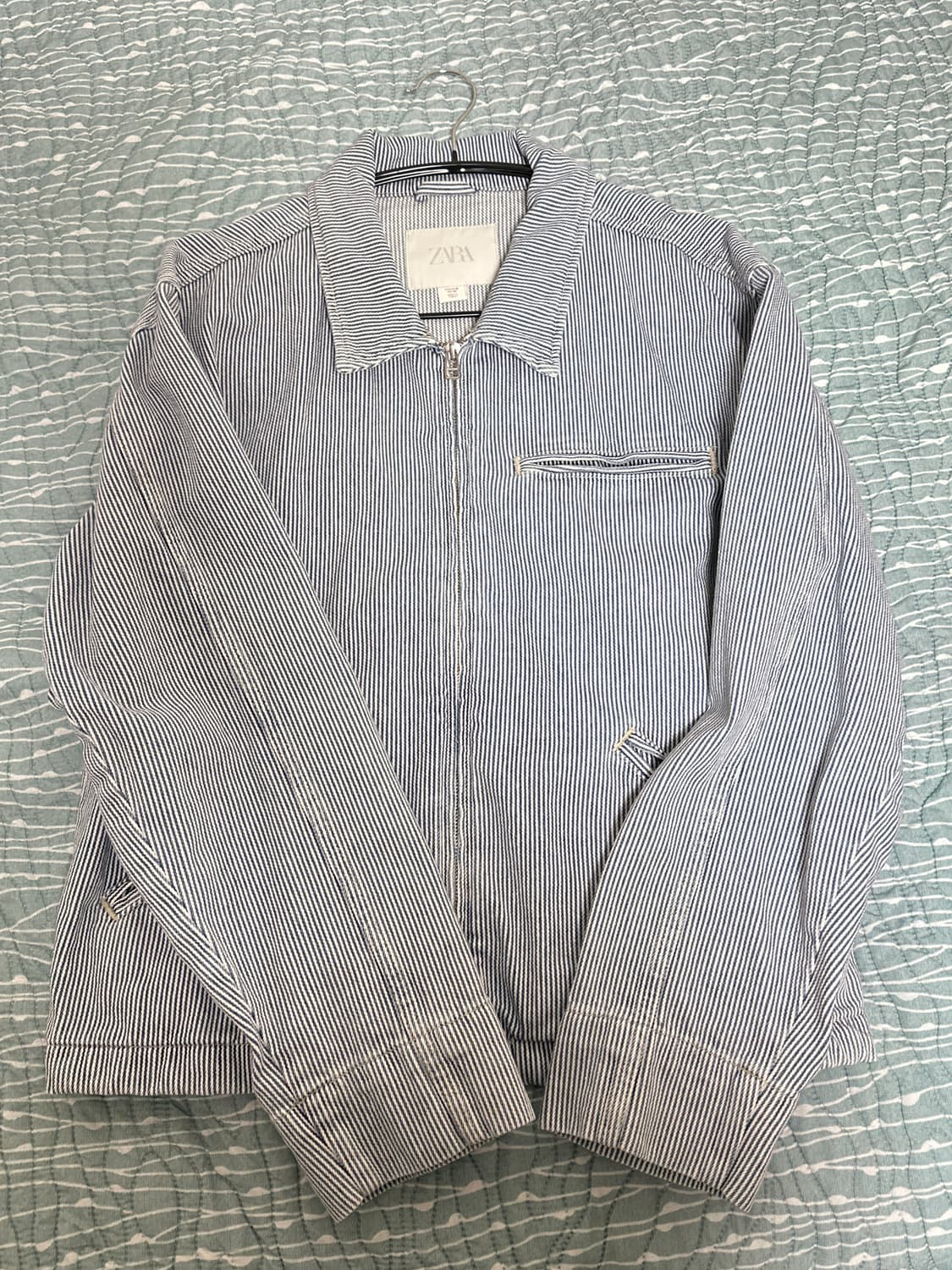 자라 스트라이프 크롭 자켓(체감사이즈 xl) 새상품 상품이미지1