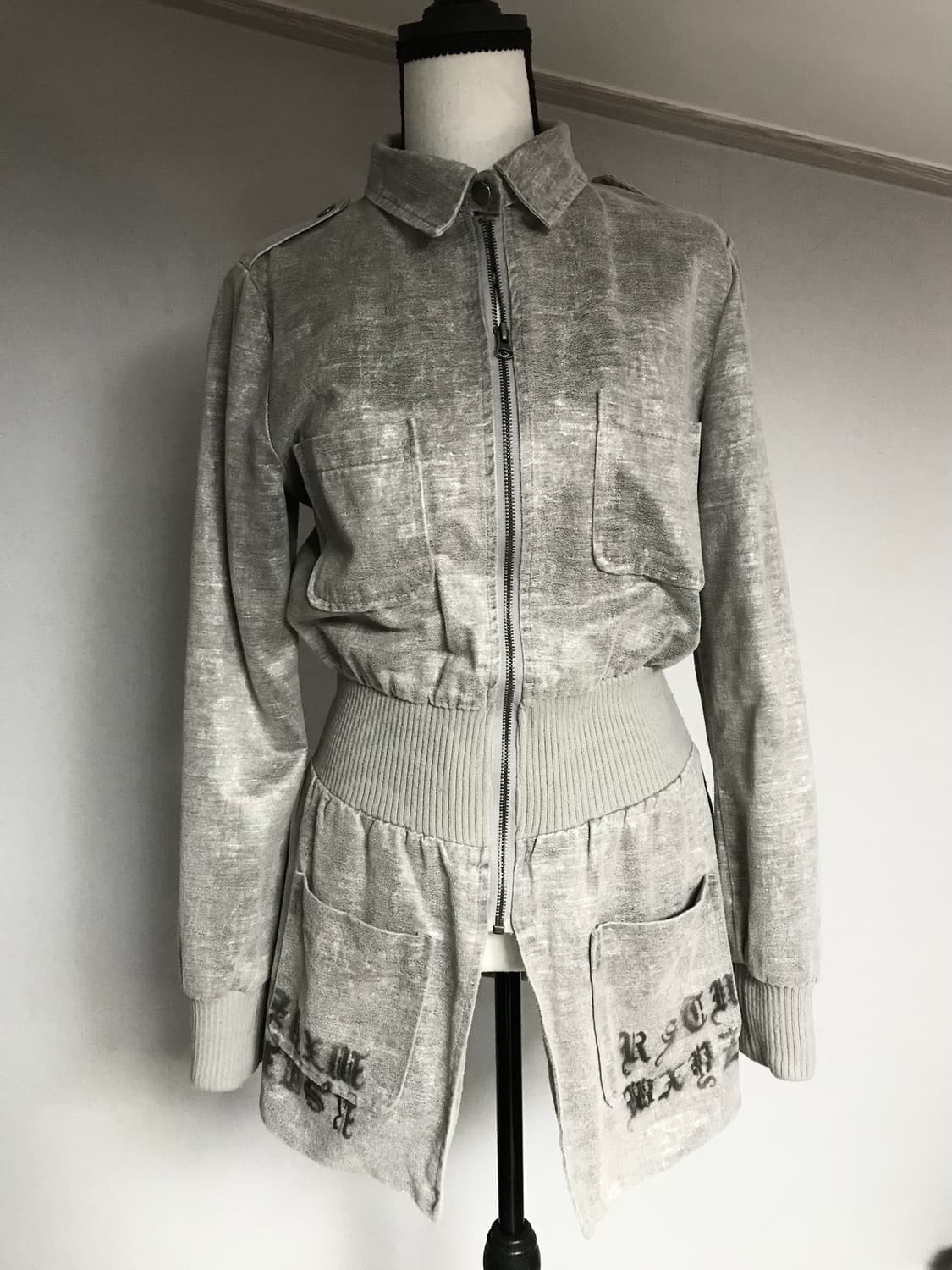 Vintage Washed Military Long Jacket 상품이미지2