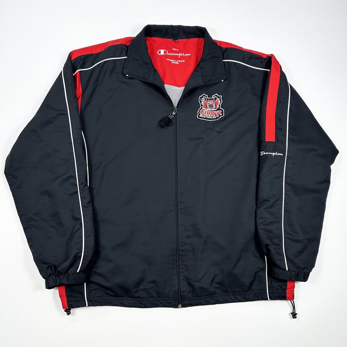 챔피온 올드스쿨 블랙 바람막이 자켓 (XL) 상품이미지2