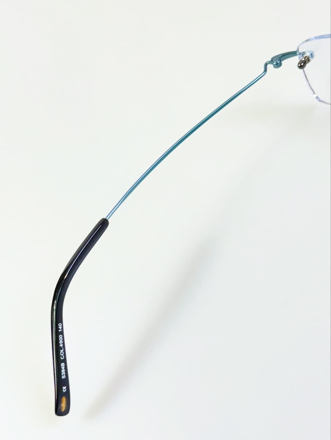 90s KALEIDO 블루 메탈 스퀘어 무테 빈티지 안경 상품이미지7