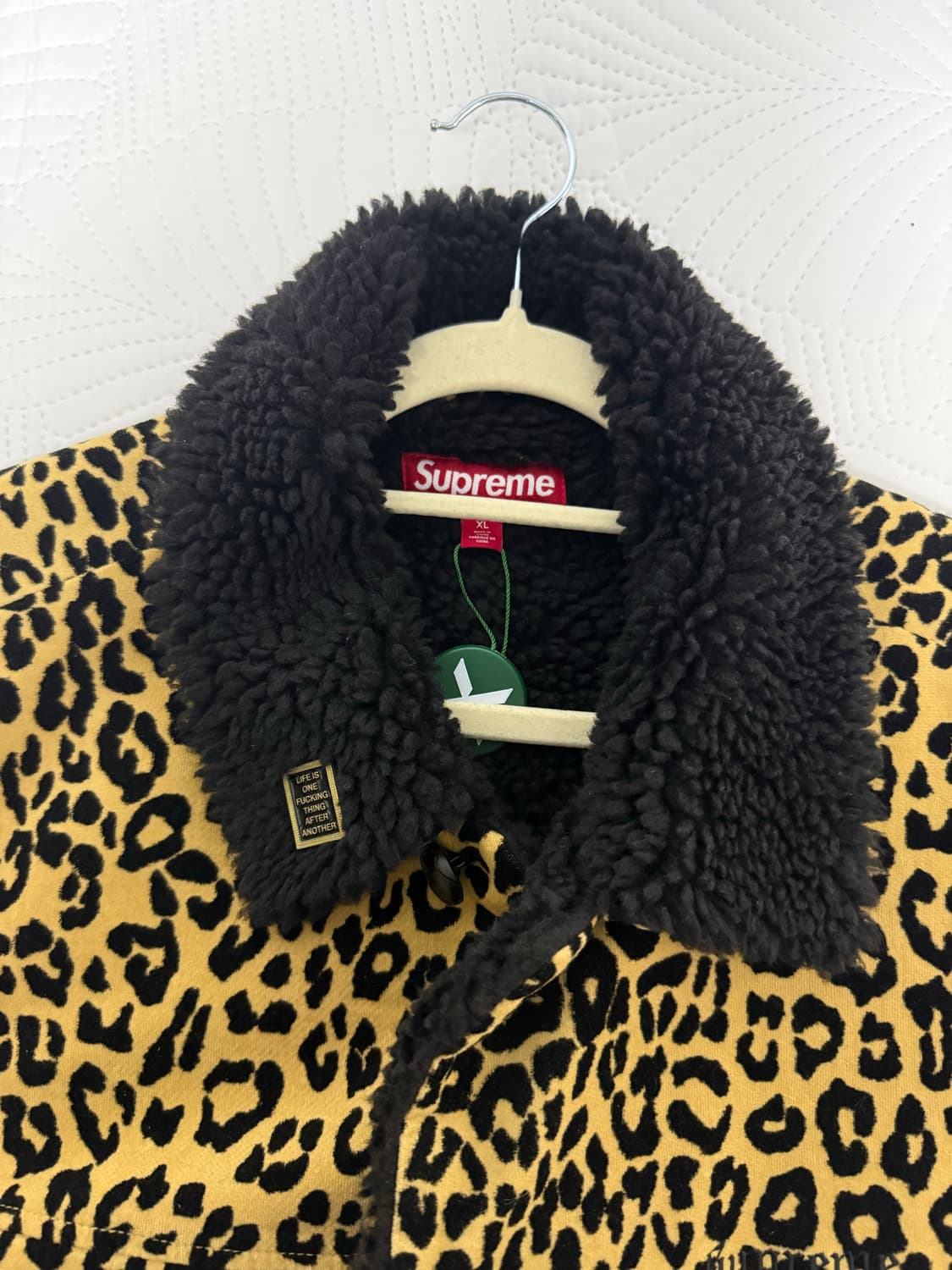 [XL] 슈프림 킨더만 언컷 코듀로이 카 코트 레오파드 - 24FW 상품이미지2
