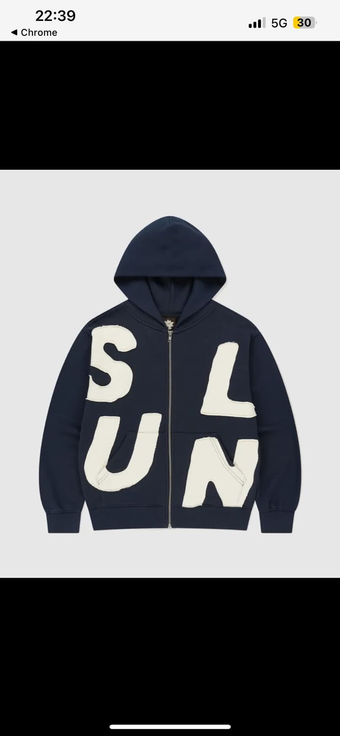 Sunlove 후드집업 네이비 상품이미지1