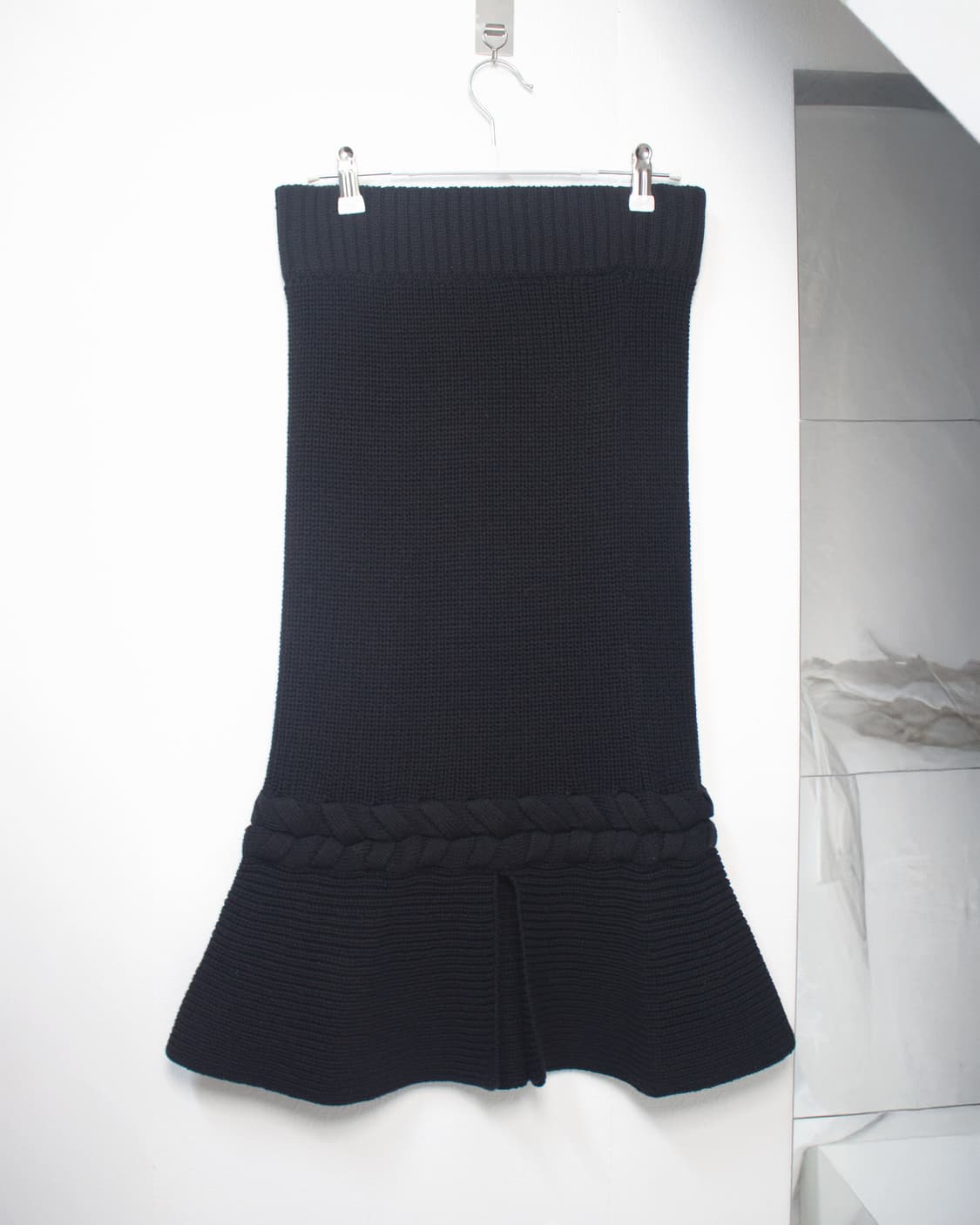 cotton knit ribbed flare skirt 상품이미지3