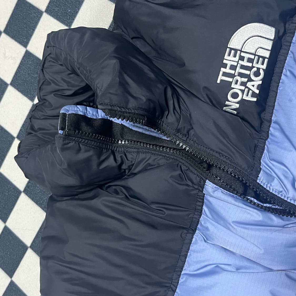 W노스페이스 1996 레트로 눕시 자켓 포크 블루 패딩 숏패딩 상품이미지5