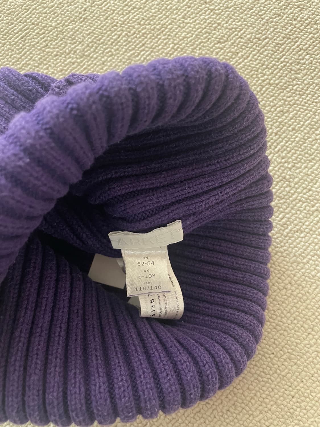 아르켓 보라색 비니 상품이미지2