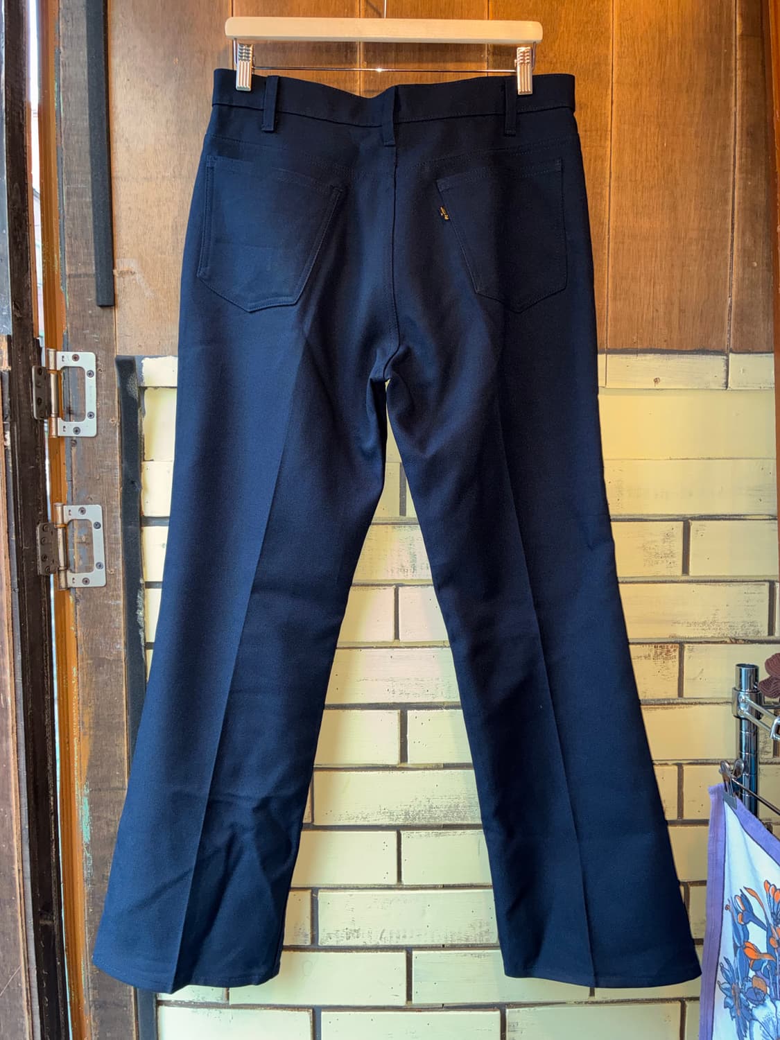 80s Levi’s STA-PREST Navy Bootcut Pants 상품이미지2