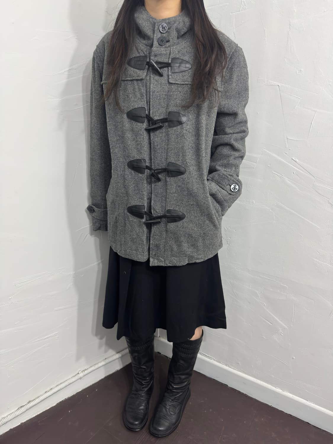 edwin hood duffle wool jacket 상품이미지4
