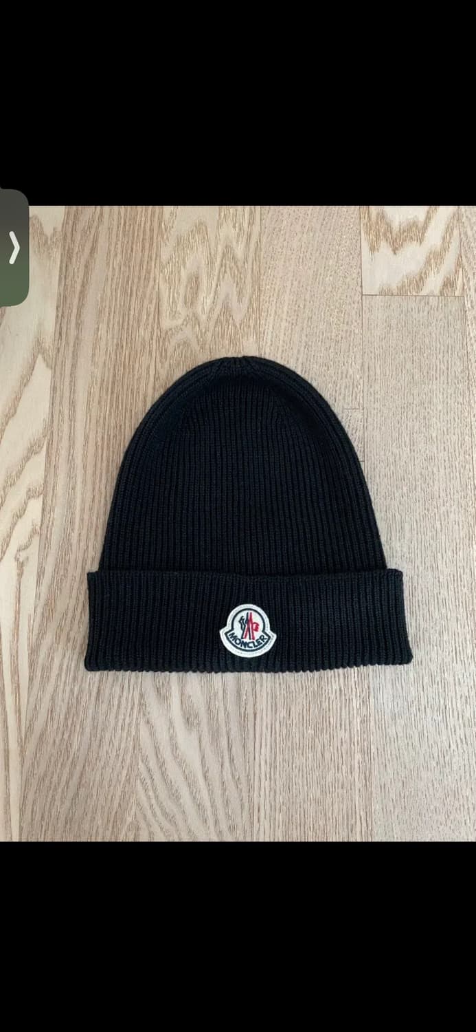 몽클레르 클래식 로고패치 비니 100%울 상품이미지1