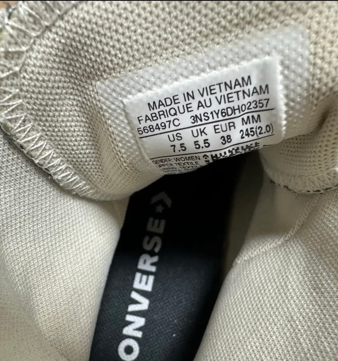 컨버스 척테일러 올스타 무브 플랫폼 하이 블랙 245 상품이미지6