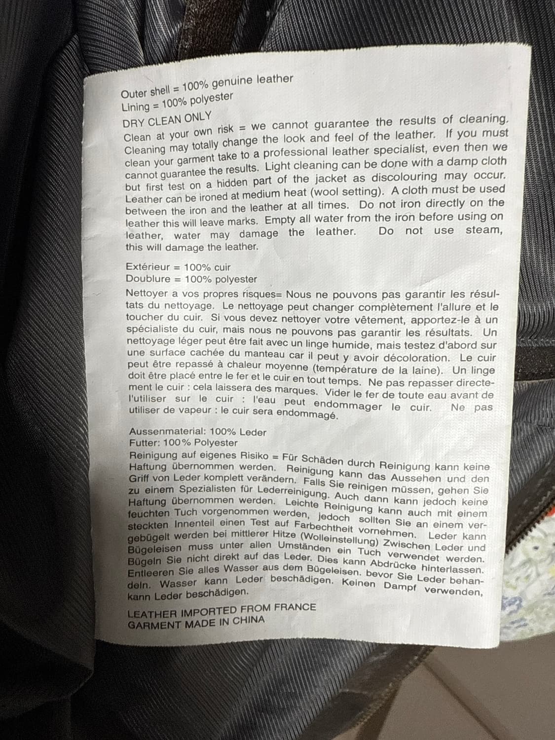 Pelle Pelle x Who Decides War 2026 레더 자켓 상품이미지10