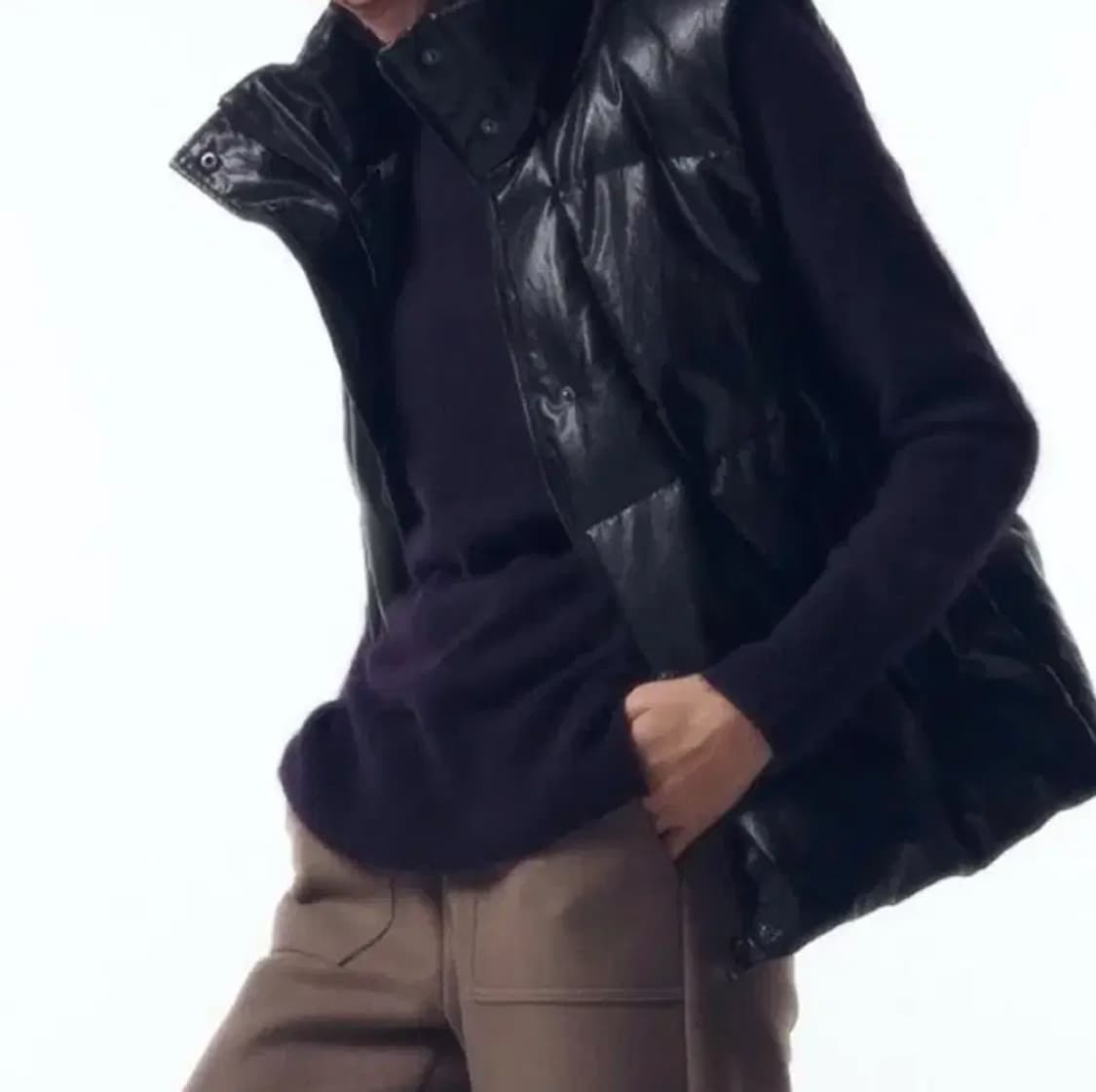 셀렙샵에디션 여성 구스다운 가죽 베스트 (55) 상품이미지7