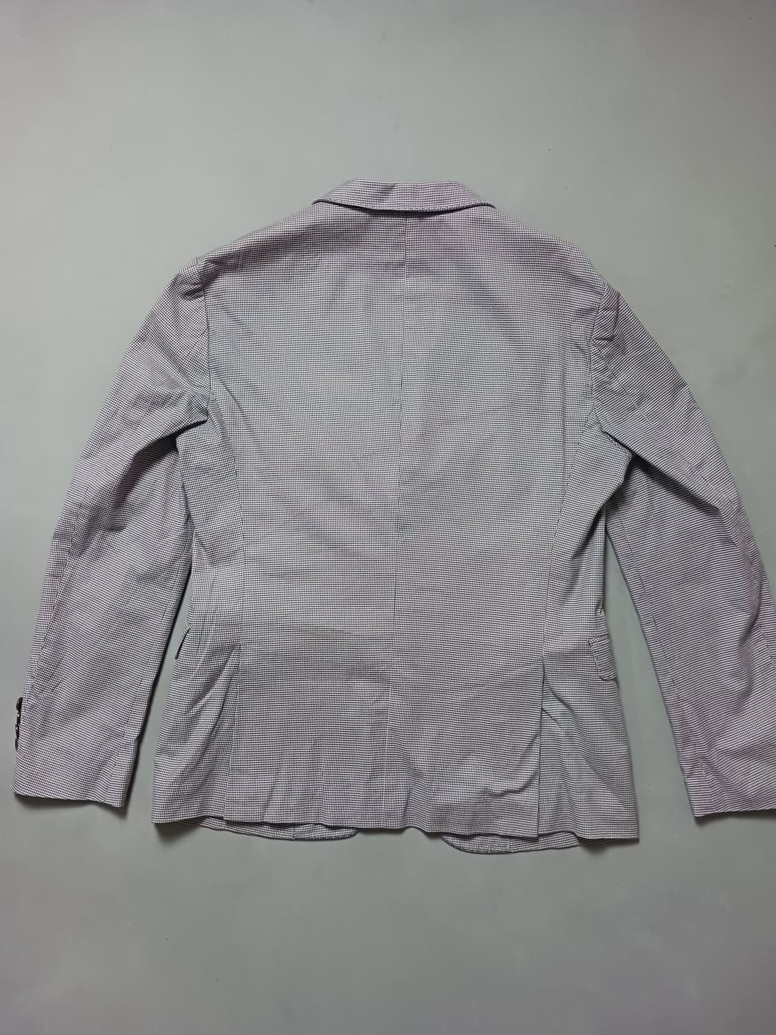 [100] 헤지스 빈티지 잔체크 슬림핏 블레이저 자켓 상품이미지6