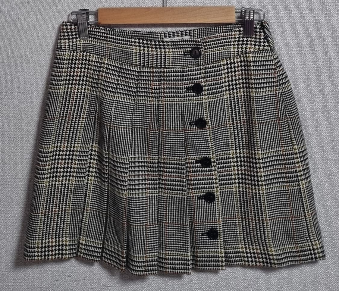 64사이즈) BCBG 비씨비지 울혼방 체크 스커트 상품이미지1