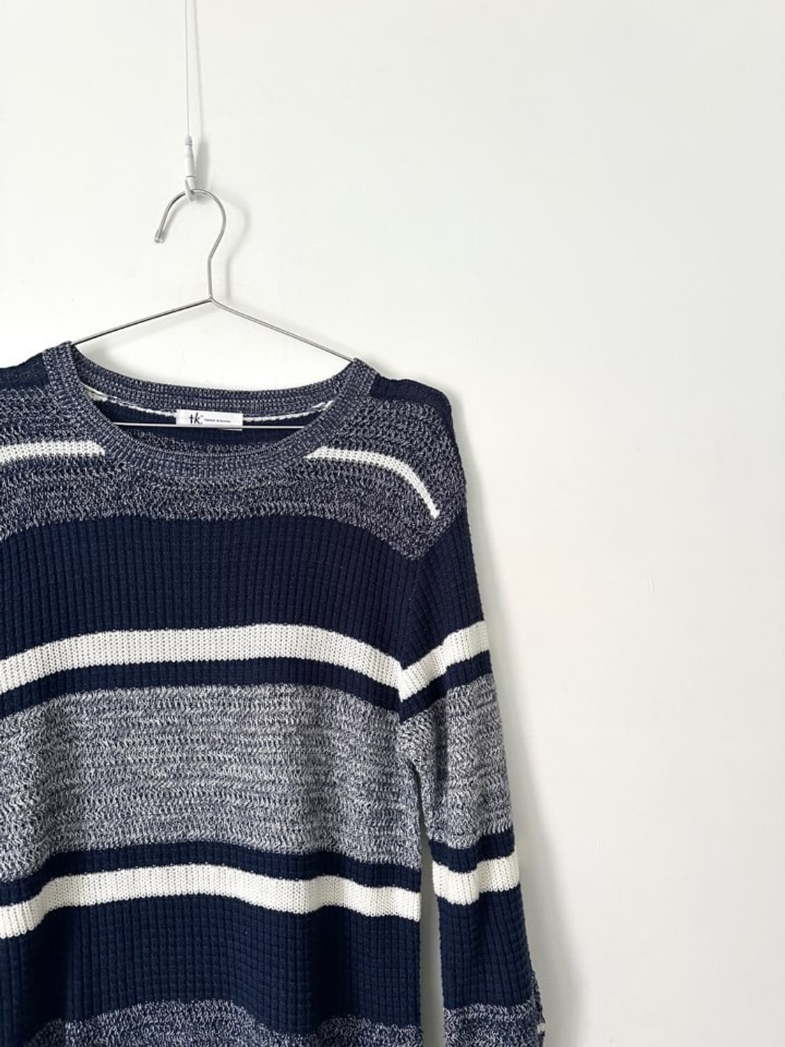 TAKEO KIKUCHI stripe knit / navy 상품이미지2