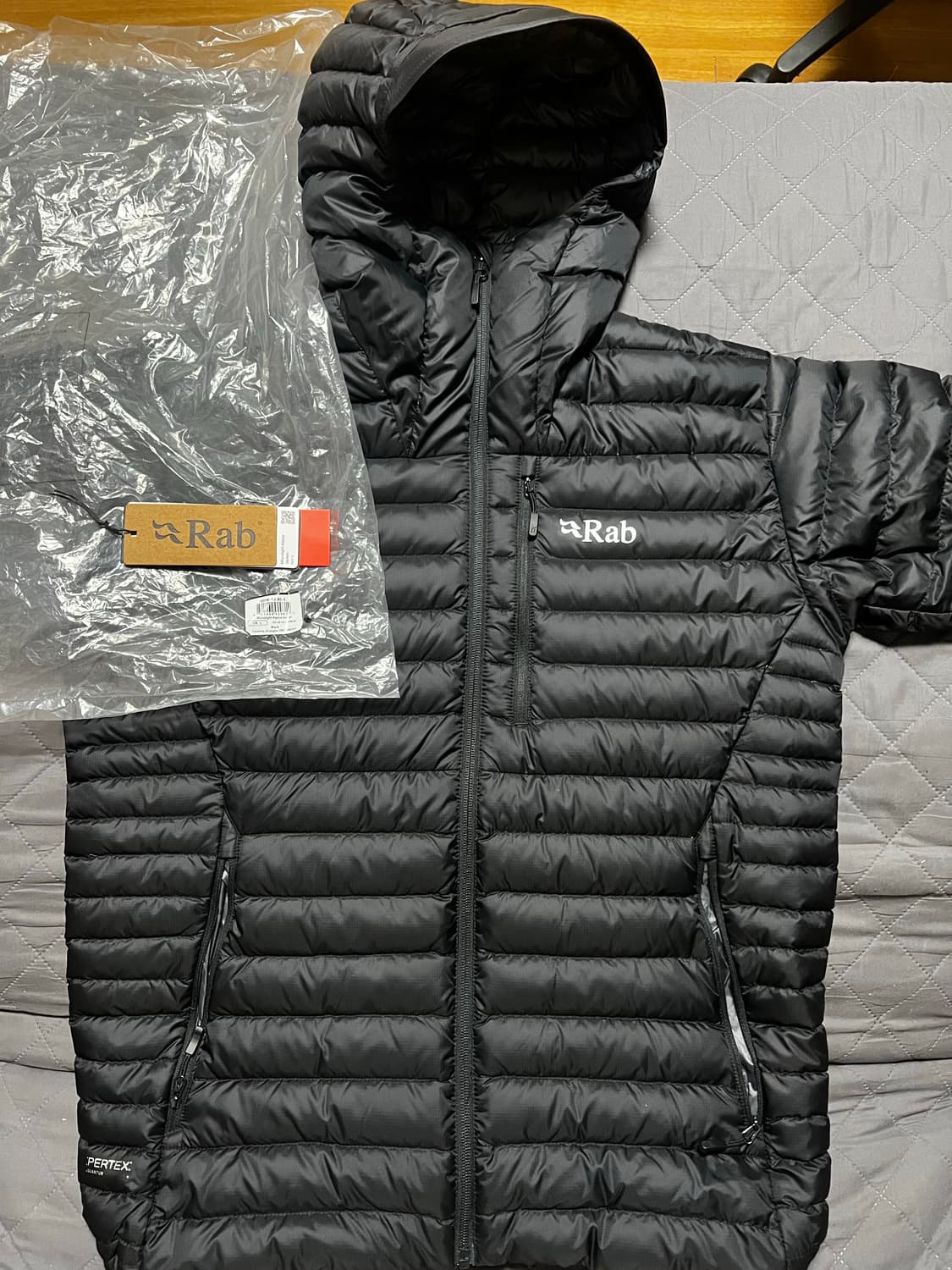 랩 마이크로라이트 알파인 자켓 블랙 (L) 판매 상품이미지3