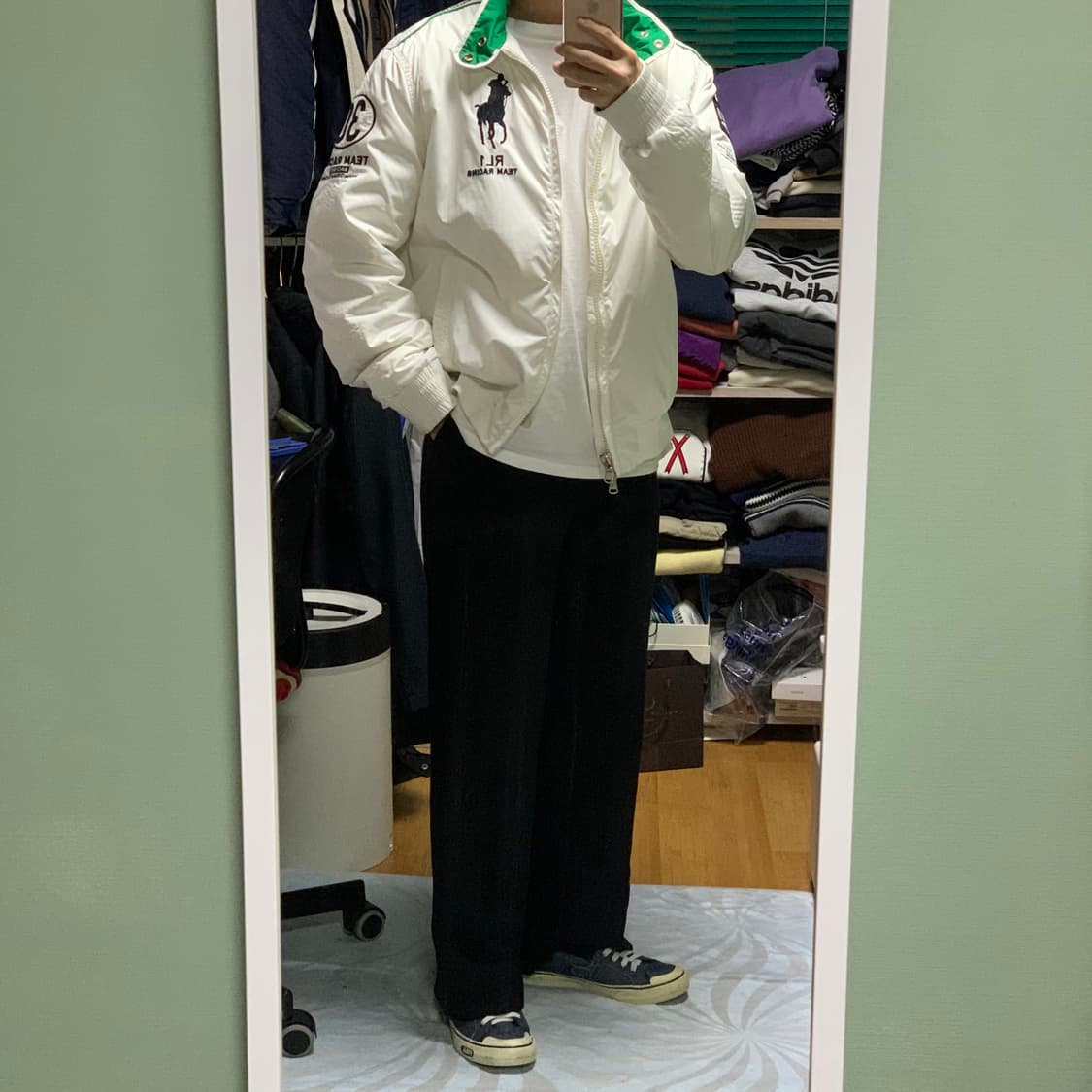 폴로 랄프로렌 화이트 레이싱자켓 상품이미지2